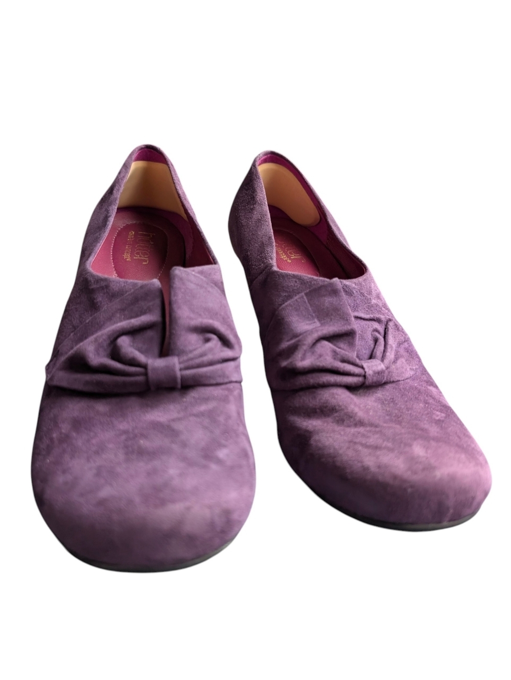 Hotter Purple Suede Heels Size UK 6.5 US 8.5